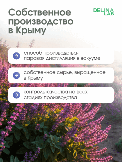 Шалфей тоник натуральный для лица и волос гидролат Делина Лаб — изображение 2