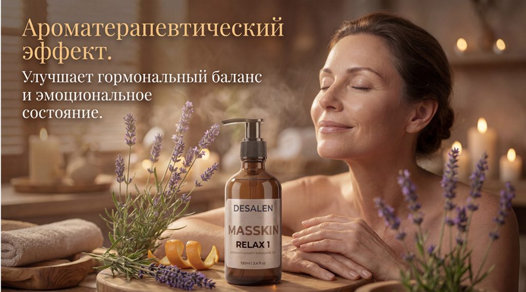 наслаждение ароматерапевтическим маслом массажным люкс